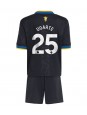 Billige Manchester United Manuel Ugarte #25 Tredjedraktsett Barn 2025-26 Kortermet (+ Korte bukser)